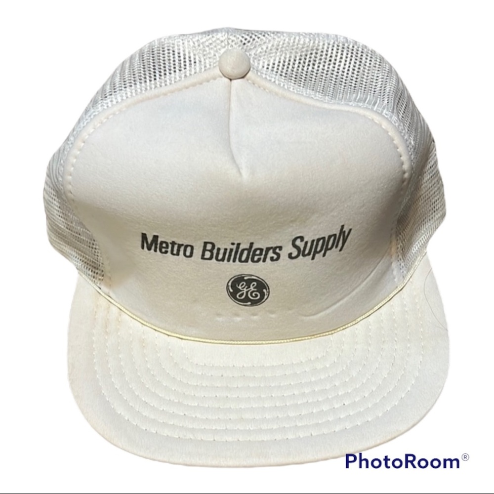 White Trucker Hat, “Metro Builders Supply”